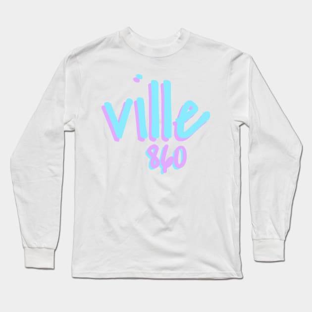 Ville, Connecticut Long Sleeve T-Shirt by mansinone3